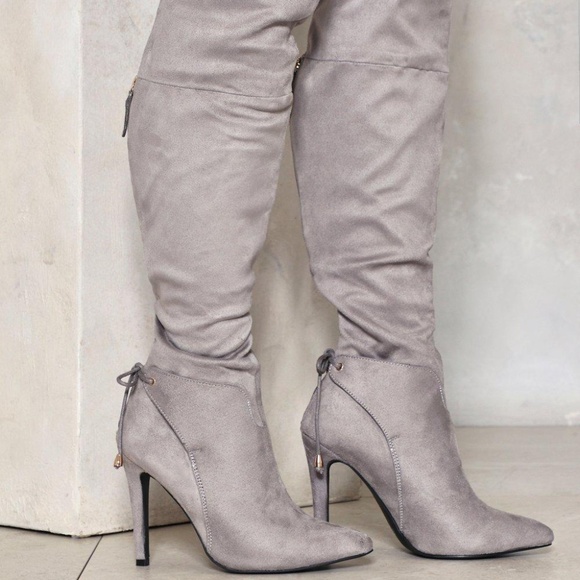 🦋HP🦋 NWOT Nasty Gal Over the knee Boots - Picture 2 of 4